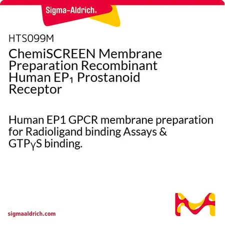 Sigma-Aldrich ChemiSCREEN Membrane Preparation Recombinant Human EP1 Prostanoid Receptor,用于放射性配体结合试验和GTPγS结合的人EP 1 GPCR膜制备。