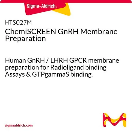 Sigma-Aldrich ChemiSCREEN GnRH Membrane Preparation,用于放射性配体结合试验和GTP γ S结合的人GnRH/LHRH GPCR膜制备。
