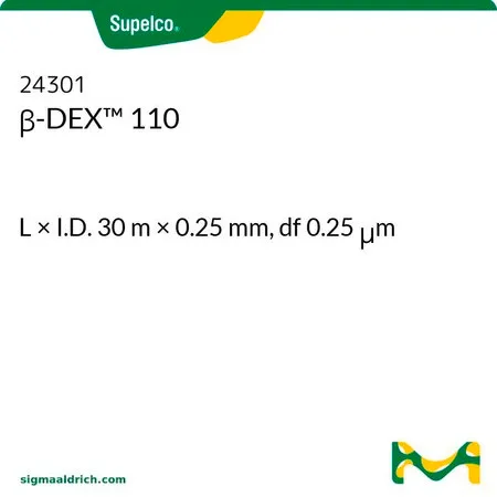 默克Supelco β-DEX™ 110毛细管GC色谱柱，长×内径30 m × 0.25 mm，直径0.25 μm