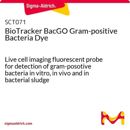 Sigma-Aldrich BioTracker BacGO Gram-positive Bacteria Dye，活细胞成像荧光探针检测革兰氏阳性菌的体外、体内及菌泥