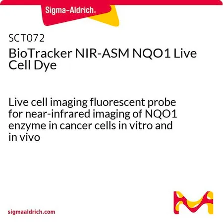 Sigma-Aldrich BioTracker NIR-ASM NQO1 Live Cell Dye，一种活细胞成像荧光探针，用于癌细胞NQO 1酶的体内外近红外成像