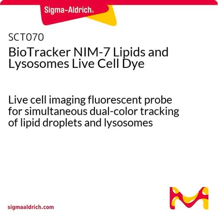 Sigma-Aldrich BioTracker NIM-7 Lipids and Lysosomes Live Cell Dye，一种同时双色追踪脂滴和溶酶体的活细胞成像荧光探针