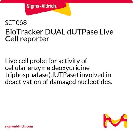 Sigma-Aldrich BioTracker DUAL dUTPase Live Cell reporter，脱氧尿苷三磷酸酶（dUTH）活性的活细胞探针，该探针参与受损核苷酸的失活，作为dUTH的荧光素酶发光报告基因。