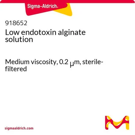 Sigma-Aldrich Low endotoxin alginate solution,中等粘度,0.2 μm,无菌过滤