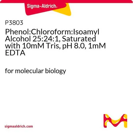 Sigma-Aldrich 苯酚:氯仿:异戊醇25:24:1,10mM Tris饱和溶液,pH8.0,1mM EDTA,分子生物学