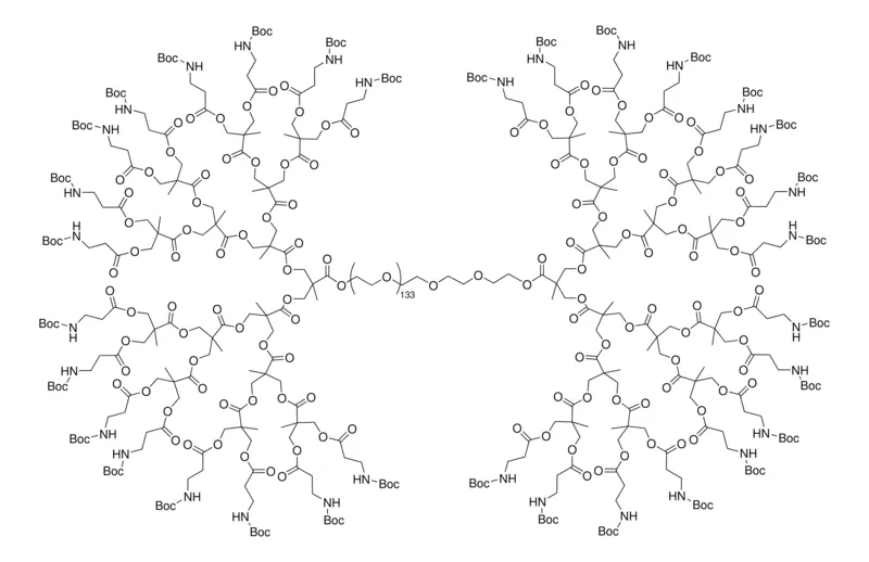 Sigma-Aldrich Poly(ethylene glycol) linear dendrimer,NHBoc封端,PEG Mn 6000,第4代