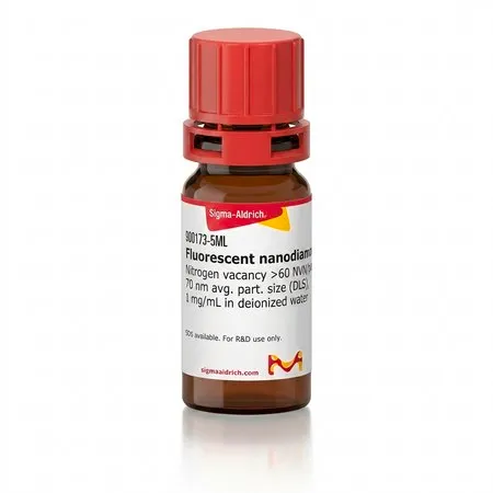 Sigma-Aldrich 荧光纳米金刚石，氮空位>60 NVN/颗粒，70 nm平均粒径（DLS），1 mg/mL，在去离子水中