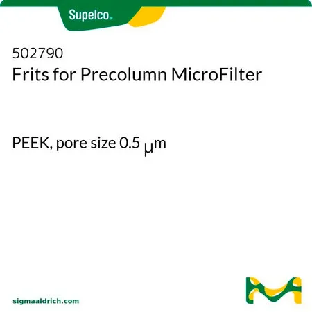 默克Supelco 适用于在线微过滤器的筛板，PEEK，孔径0.5 μm