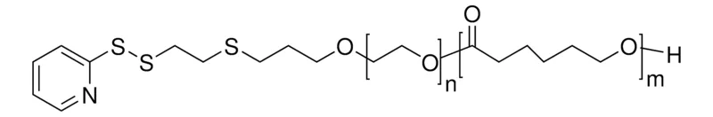 Sigma-Aldrich Pyridyl disulfide-poly(ethylene glycol)-b-poly(ε-caprolactone)，PEG平均Mn 5000，PCL平均Mn 5000