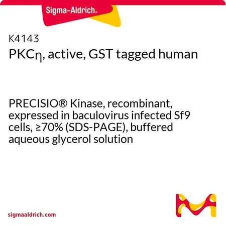 Sigma-Aldrich PKCη, active, GST tagged human,PRECISIO®激酶,重组,在杆状病毒感染的Sf 9细胞中表达,≥70%(SDS-PAGE),甘油缓冲水溶液