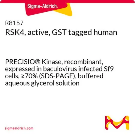 Sigma-Aldrich RSK4, active, GST tagged human,PRECISIO®激酶,重组,在杆状病毒感染的Sf 9细胞中表达,≥70%(SDS-PAGE),甘油缓冲水溶液