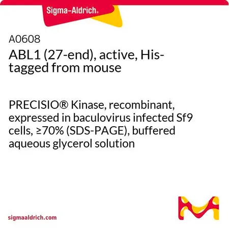 Sigma-Aldrich ABL1 (27-end), active, His-tagged from mouse,PRECISIO®激酶,重组,在杆状病毒感染的Sf 9细胞中表达,≥70%(SDS-PAGE),甘油缓冲水溶液