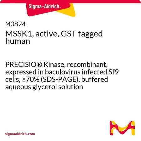 Sigma-Aldrich MSSK1, active, GST tagged human,PRECISIO®激酶,重组,在杆状病毒感染的Sf 9细胞中表达,≥70%(SDS-PAGE),甘油缓冲水溶液