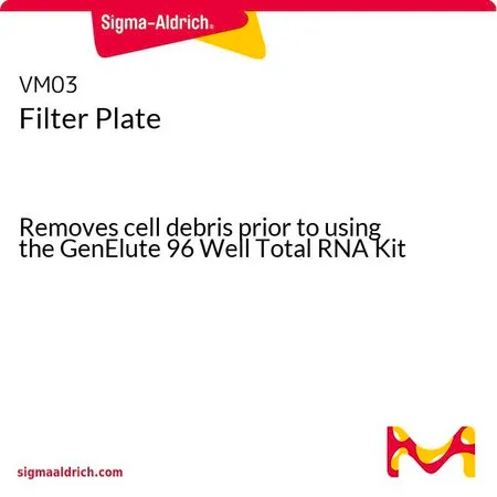Sigma-Aldrich Filter Plate，在使用GenElute 96孔总RNA试剂盒之前，先除去细胞碎片
