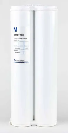 默克密理博Milli-Q QPAK® TEX精制柱，当加入纯净水时，可将有机和离子污染物去除至痕量水平。