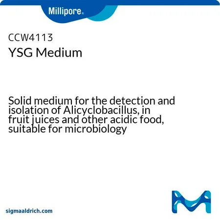 默克密理博 YSG Medium，试管容量20 mL，试管灌装量20 mL，即用型，每盒20支，用于脂环酸芽孢杆菌属。