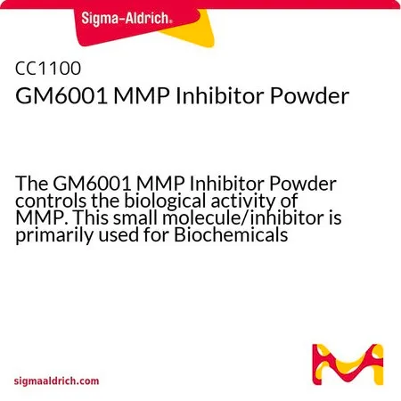 Sigma-Aldrich GM6001 MMP抑制剂粉末,GM 6001 MMP抑制剂粉末控制MMP的生物活性。这种小分子/抑制剂主要用于生物化学应用。