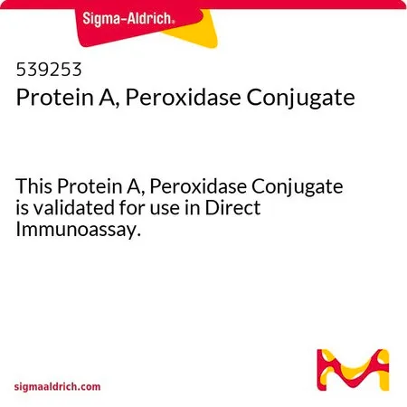 Sigma-Aldrich Protein A, Peroxidase Conjugate,该蛋白A过氧化物酶结合物经验证可用于直接免疫测定。