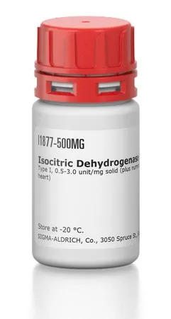 Sigma-Aldrich 异柠檬脱氢酶 (NADP) 来源于猪心脏,I型,0.5-3.0单位/mg固体(加上与猪心相关的多种酶活性)