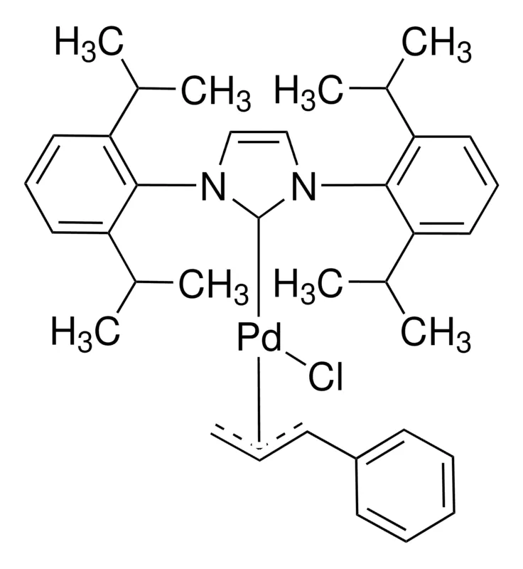 Sigma-Aldrich [1,3-双(2,6-二异丙基苯基)咪唑-2-亚基]氯[3-苯基烯丙基]钯(II)，95%优美科粉末