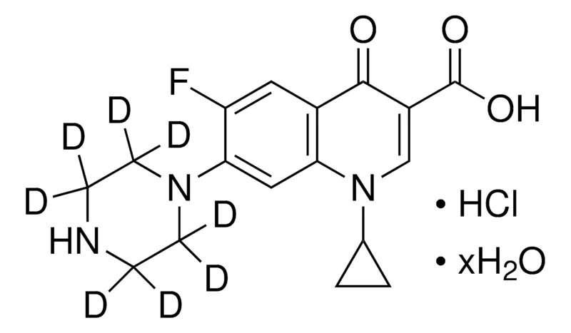 默克Supelco 环丙沙星-d8 盐酸盐 水合物,VETRANAL®,分析标准品