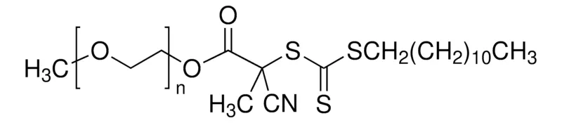 Sigma-Aldrich Poly(ethylene glycol) methyl ether 4-cyano-4-[(dodecylsulfanylthiocarbonyl)sulfanyl]pentanoate，平均锰10,000