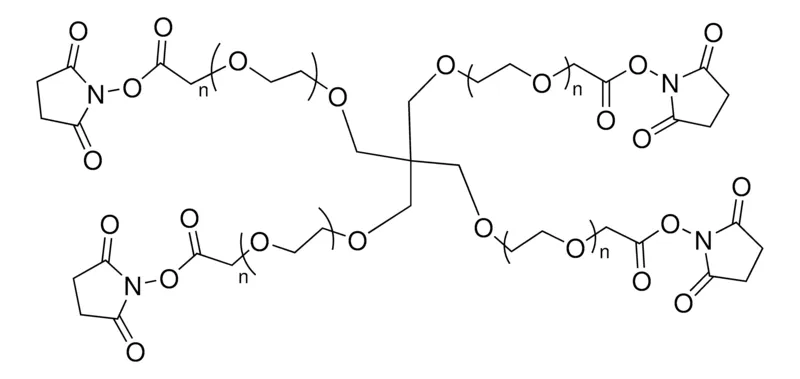 Sigma-Aldrich 4arm-PEG10K-Succinimidyl Carboxymethyl Ester，平均MN 10,000，琥珀酰亚胺基羧甲基酯，胺反应性