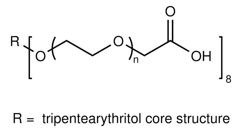 Sigma-Aldrich 8arm-PEG20K-COOH, tripentaerythritol core，平均Mn 20,000