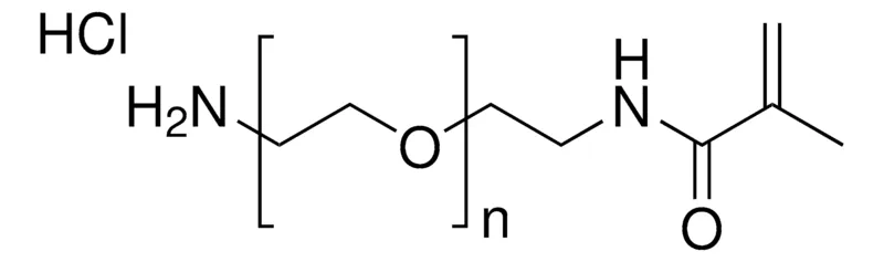 Sigma-Aldrich Methacrylamide poly(ethylene glycol) amine hydrochloride，平均Mn 400，交联剂聚合反应