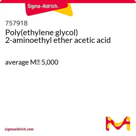 Sigma-Aldrich Poly(ethylene glycol) 2-aminoethyl ether acetic acid，平均Mn 5,000，交联剂胺反应性，交联剂羧基反应性，羧酸，胺