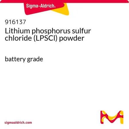 Sigma-Aldrich Lithium phosphorus sulfur chloride (LPSCl) powder,LPSCl,Argyrodite固体电解质,粉末,电池级