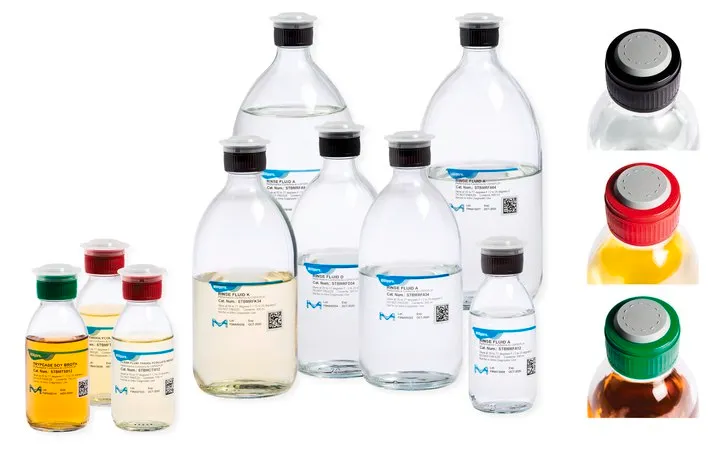 默克密理博 大豆酪蛋白消化肉汤，瓶容量125 mL，瓶灌装量100 mL，密封型，带隔片的绿色螺旋盖，12瓶双层包装