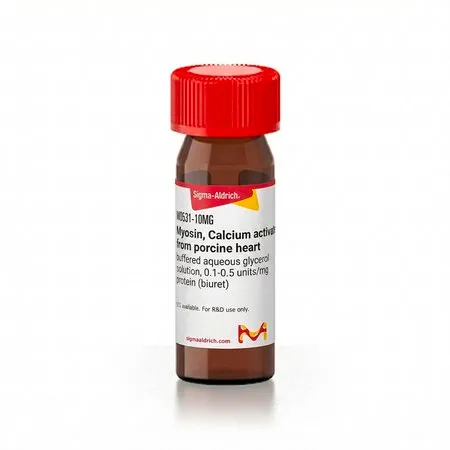 Sigma-Aldrich 肌球蛋白,钙激活 来源于猪心脏,甘油缓冲水溶液,0.1-0.5单位/mg蛋白质(缩二脲)