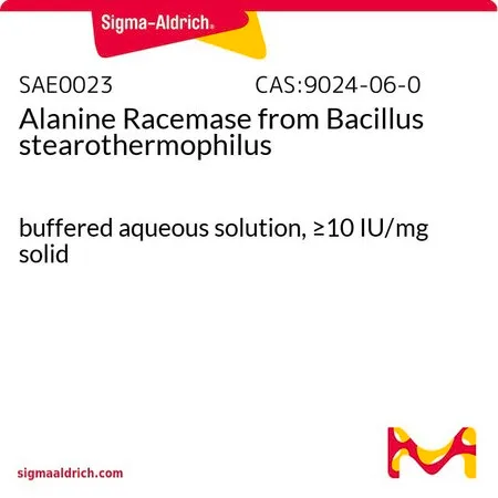 Sigma-Aldrich Alanine Racemase from Bacillus stearothermophilus,缓冲水溶液,≥10 IU/mg固体