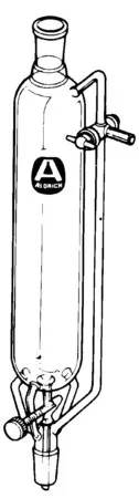Sigma-Aldrich Aldrich® addition funnel with stopcock on pressure-equalization arm，容量1 L，接头：ST/NS 24/40
