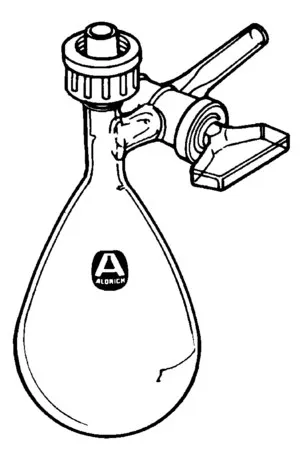 Sigma-Aldrich Reaction flask with glass stopcock on side-arm，容量100 mL，公接头：ST/NS 14/20