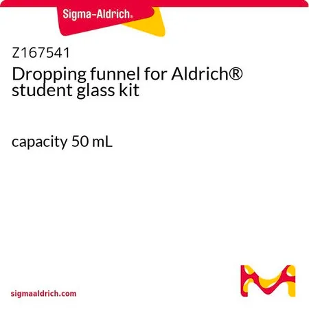 Sigma-Aldrich Dropping funnel for Aldrich® student glass kit，容量50 mL