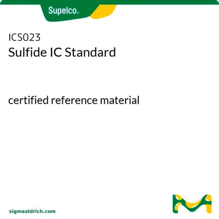 默克Supelco 硫化物IC标准品,认证参考材料