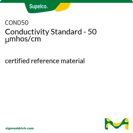 默克Supelco Conductivity Standard - 50 μmhos/cm,认证参考材料
