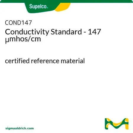 默克Supelco Conductivity Standard - 147 μmhos/cm,认证参考材料
