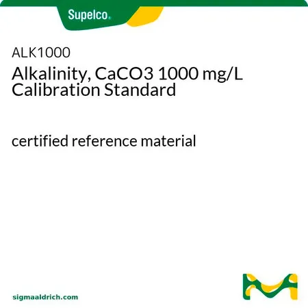 默克Supelco 碱度,CaCO3 1000 mg/L 校准标样,认证参考材料