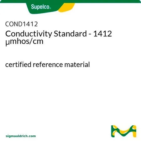默克Supelco Conductivity Standard - 1412 μmhos/cm，认证参考材料