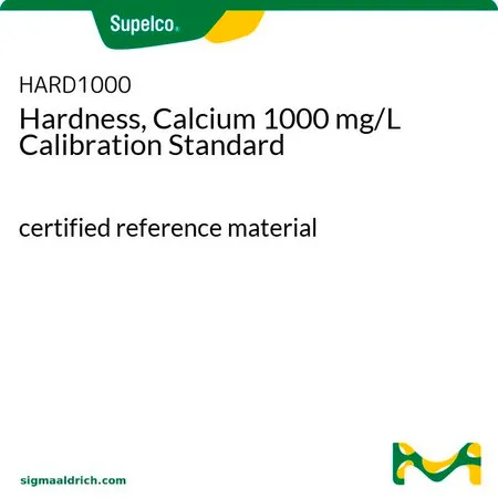 默克Supelco Hardness, Calcium 1000 mg/L Calibration Standard，认证参考材料