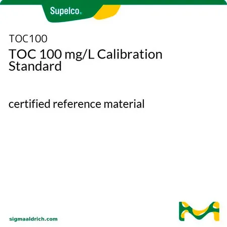 默克Supelco TOC 100 mg/L Calibration Standard，认证参考材料