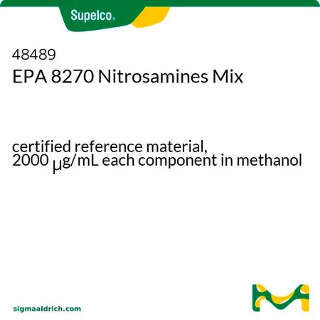 默克Supelco EPA 8270 亚硝胺混标,经认证的参比物质,2000 μg/mL甲醇溶液中的各组分