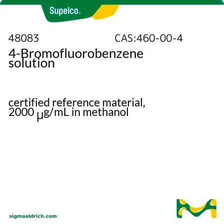 默克Supelco 1-溴-4-氟苯 溶液,经认证的参比物质,2000 μg/mL甲醇溶液