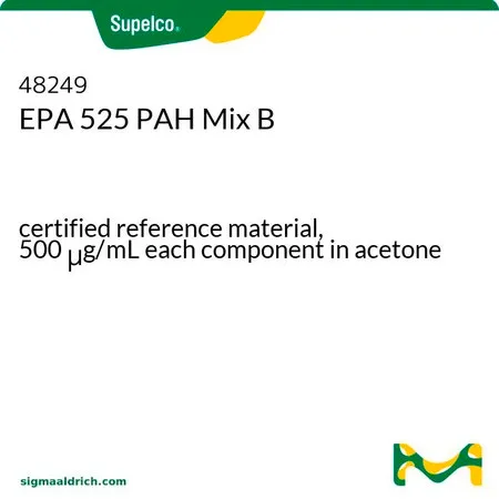 默克Supelco EPA 525（多环芳烃）混标 B，经认证的参比物质，500 μg/mL，每种组分的丙酮溶液