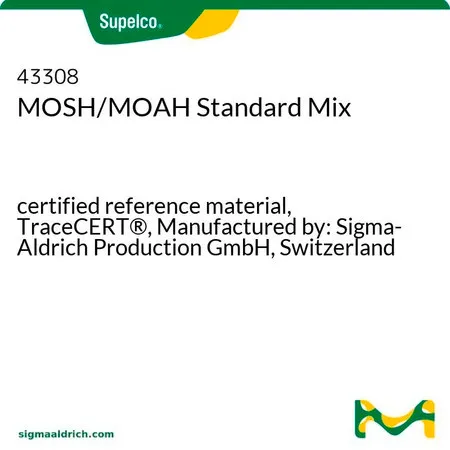 默克Supelco MOSH/MOAH Standard Mix,经认证的参比物质,TraceCERT®,甲苯中的10种组分,生产商:Sigma-Aldrich Production GmbH,Switzerland