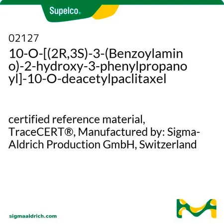 默克Supelco 10-O-[(2R,3S)-3-(Benzoylamino)-2-hydroxy-3-phenylpropanoyl]-10-O-deacetylpaclitaxel，有证参比物质，TraceCERT®，生产商：瑞士Sigma-Aldrich Production GmbH