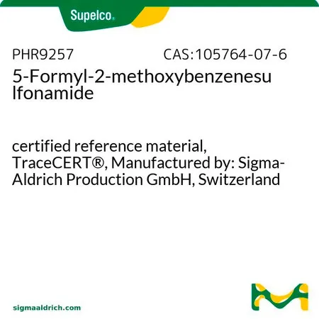 默克Supelco 5-Formyl-2-methoxybenzenesulfonamide,有证参比物质,TraceCERT®,生产商:瑞士Sigma-Aldrich Production GmbH